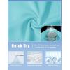 imageMAGCOMSEN Womens Polos Golf Shirts Short Sleeve Collared Shirt Women Quick Dry Fit UPF 50 Tennis Work Athletic TopsLight Lake Blue