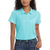 imageMAGCOMSEN Womens Polos Golf Shirts Short Sleeve Collared Shirt Women Quick Dry Fit UPF 50 Tennis Work Athletic TopsLight Lake Blue
