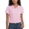 imageMAGCOMSEN Womens Polos Golf Shirts Short Sleeve Collared Shirt Women Quick Dry Fit UPF 50 Tennis Work Athletic TopsLight Pink