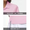 imageMAGCOMSEN Womens Polos Golf Shirts Short Sleeve Collared Shirt Women Quick Dry Fit UPF 50 Tennis Work Athletic TopsLight Pink