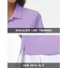 imageMAGCOMSEN Womens Polos Golf Shirts Short Sleeve Collared Shirt Women Quick Dry Fit UPF 50 Tennis Work Athletic TopsLight Purple