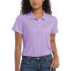 imageMAGCOMSEN Womens Polos Golf Shirts Short Sleeve Collared Shirt Women Quick Dry Fit UPF 50 Tennis Work Athletic TopsLight Purple