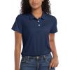 imageMAGCOMSEN Womens Polos Golf Shirts Short Sleeve Collared Shirt Women Quick Dry Fit UPF 50 Tennis Work Athletic TopsNavy Blue
