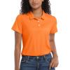 imageMAGCOMSEN Womens Polos Golf Shirts Short Sleeve Collared Shirt Women Quick Dry Fit UPF 50 Tennis Work Athletic TopsOrange