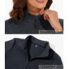imageMAGCOMSEN Womens Quarter Zip Pullover Polar Fleece Jacket Soft Lightweight Sweatshirts Long Sleeve Warm TopsBlack