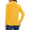 imageMAGCOMSEN Womens Quarter Zip Pullover Polar Fleece Jacket Soft Lightweight Sweatshirts Long Sleeve Warm TopsGinger