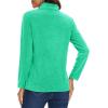imageMAGCOMSEN Womens Quarter Zip Pullover Polar Fleece Jacket Soft Lightweight Sweatshirts Long Sleeve Warm TopsMint Green