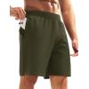 imageMAGCOMSEN Mens Athletic Running Shorts 8quot Quick Dry Lightweight Workout Gym Sports Hiking Shorts UPF 50 with 3 PocketsArmy Green