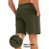 imageMAGCOMSEN Mens Athletic Running Shorts 8quot Quick Dry Lightweight Workout Gym Sports Hiking Shorts UPF 50 with 3 PocketsArmy Green