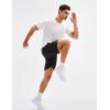 imageMAGCOMSEN Mens Athletic Running Shorts 8quot Quick Dry Lightweight Workout Gym Sports Hiking Shorts UPF 50 with 3 PocketsBlack