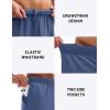imageMAGCOMSEN Mens Athletic Running Shorts 8quot Quick Dry Lightweight Workout Gym Sports Hiking Shorts UPF 50 with 3 PocketsBlue Gray