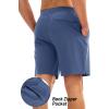 imageMAGCOMSEN Mens Athletic Running Shorts 8quot Quick Dry Lightweight Workout Gym Sports Hiking Shorts UPF 50 with 3 PocketsBlue Gray