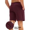imageMAGCOMSEN Mens Athletic Running Shorts 8quot Quick Dry Lightweight Workout Gym Sports Hiking Shorts UPF 50 with 3 PocketsBurgundy