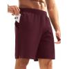 imageMAGCOMSEN Mens Athletic Running Shorts 8quot Quick Dry Lightweight Workout Gym Sports Hiking Shorts UPF 50 with 3 PocketsBurgundy