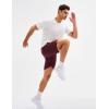 imageMAGCOMSEN Mens Athletic Running Shorts 8quot Quick Dry Lightweight Workout Gym Sports Hiking Shorts UPF 50 with 3 PocketsBurgundy