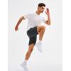 imageMAGCOMSEN Mens Athletic Running Shorts 8quot Quick Dry Lightweight Workout Gym Sports Hiking Shorts UPF 50 with 3 PocketsDark Grey