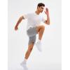 imageMAGCOMSEN Mens Athletic Running Shorts 8quot Quick Dry Lightweight Workout Gym Sports Hiking Shorts UPF 50 with 3 PocketsLight Gray