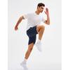 imageMAGCOMSEN Mens Athletic Running Shorts 8quot Quick Dry Lightweight Workout Gym Sports Hiking Shorts UPF 50 with 3 PocketsNavy