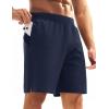 imageMAGCOMSEN Mens Athletic Running Shorts 8quot Quick Dry Lightweight Workout Gym Sports Hiking Shorts UPF 50 with 3 PocketsNavy
