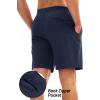 imageMAGCOMSEN Mens Athletic Running Shorts 8quot Quick Dry Lightweight Workout Gym Sports Hiking Shorts UPF 50 with 3 PocketsNavy