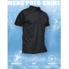 imageMAGCOMSEN Mens Polo Shirt Quick Dry Performance Short Sleeve Tactical Shirts Pique Jersey Golf Shirt01 Black
