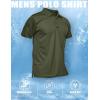 imageMAGCOMSEN Mens Polo Shirt Quick Dry Performance Short Sleeve Tactical Shirts Pique Jersey Golf Shirt03 Army Green