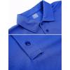 imageMAGCOMSEN Mens Polo Shirt Quick Dry Performance Short Sleeve Tactical Shirts Pique Jersey Golf Shirt05 Blue