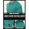 imageMAGCOMSEN Mens Polo Shirt Quick Dry Performance Short Sleeve Tactical Shirts Pique Jersey Golf Shirt18 Grey Green