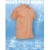 imageMAGCOMSEN Mens Polo Shirt Quick Dry Performance Short Sleeve Tactical Shirts Pique Jersey Golf Shirt23 Apricot
