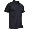 imageMAGCOMSEN Mens Polo Shirt Quick Dry Performance Short Sleeve Tactical Shirts Pique Jersey Golf Shirt01 Black