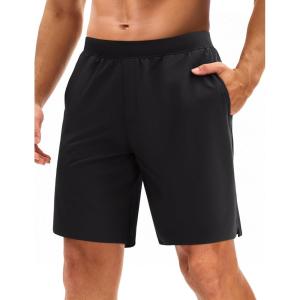 imageMAGCOMSEN Mens Athletic Running Shorts 8quot Quick Dry Lightweight Workout Gym Sports Hiking Shorts UPF 50 with 3 PocketsBlack