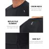 imageMAGCOMSEN Mens Dry Fit Shirts Mesh Short Sleeve Athletic Lightweight Workout Performance Hiking ShirtBlack