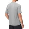 imageMAGCOMSEN Mens Dry Fit Shirts Mesh Short Sleeve Athletic Lightweight Workout Performance Hiking ShirtLightgray