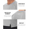 imageMAGCOMSEN Mens Dry Fit Shirts Mesh Short Sleeve Athletic Lightweight Workout Performance Hiking ShirtLightgray