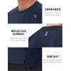 imageMAGCOMSEN Mens Dry Fit Shirts Mesh Short Sleeve Athletic Lightweight Workout Performance Hiking ShirtNavy