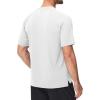 imageMAGCOMSEN Mens Dry Fit Shirts Mesh Short Sleeve Athletic Lightweight Workout Performance Hiking ShirtWhite