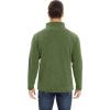 imageMAGCOMSEN Mens Fleece Full Zip Jacket Lightweight Stand Collar Jackets Soft Warm Windproof Casual Coats with Zipper PocketsArmy Green
