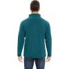 imageMAGCOMSEN Mens Fleece Full Zip Jacket Lightweight Stand Collar Jackets Soft Warm Windproof Casual Coats with Zipper PocketsPeacock Blue