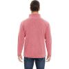 imageMAGCOMSEN Mens Fleece Full Zip Jacket Lightweight Stand Collar Jackets Soft Warm Windproof Casual Coats with Zipper PocketsPink