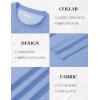 imageMAGCOMSEN Mens Long Sleeve Shirts Cotton Crew Neck T Shirt Solid Casual Shirt Lightweight Work Tee ShirtsLight Blue