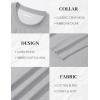 imageMAGCOMSEN Mens Long Sleeve Shirts Cotton Crew Neck T Shirt Solid Casual Shirt Lightweight Work Tee ShirtsLight Heather