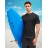 imageMAGCOMSEN Mens Rash Guard Swim Shirts UPF 50 Sun Protection Quick Dry Fishing Water ShirtsBlackwhite