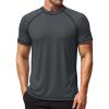 imageMAGCOMSEN Mens Rash Guard Swim Shirts UPF 50 Sun Protection Quick Dry Fishing Water ShirtsGraynavy