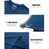 imageMAGCOMSEN Mens Short Sleeve Sun Protection Shirts Quick Dry Athletic TShirts Hiking Running Workout Gym Rash GuardMedium Blue