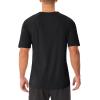 imageMAGCOMSEN Mens UPF 50 Sun Protection Shirts V Neck Short Sleeve TShirt Quick Dry Swim UV Shirt Summer Workout Rash GuardBlack