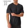 imageMAGCOMSEN Mens UPF 50 Sun Protection Shirts V Neck Short Sleeve TShirt Quick Dry Swim UV Shirt Summer Workout Rash GuardBlack