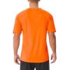 imageMAGCOMSEN Mens UPF 50 Sun Protection Shirts V Neck Short Sleeve TShirt Quick Dry Swim UV Shirt Summer Workout Rash GuardFlorange