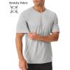 imageMAGCOMSEN Mens UPF 50 Sun Protection Shirts V Neck Short Sleeve TShirt Quick Dry Swim UV Shirt Summer Workout Rash GuardLight Grey