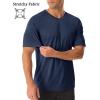 imageMAGCOMSEN Mens UPF 50 Sun Protection Shirts V Neck Short Sleeve TShirt Quick Dry Swim UV Shirt Summer Workout Rash GuardNavy