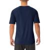 imageMAGCOMSEN Mens UPF 50 Sun Protection Shirts V Neck Short Sleeve TShirt Quick Dry Swim UV Shirt Summer Workout Rash GuardNavy